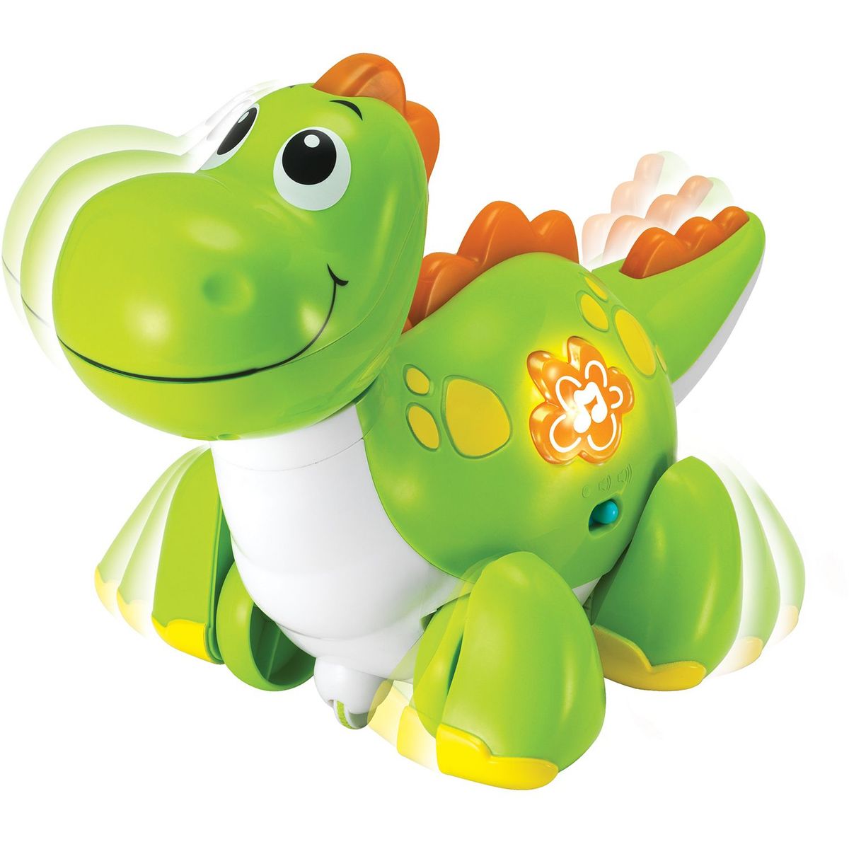 WINFUN - Dinosaurio Rex Camina Conmigo, tiene Luces y Sonidos. Incluye Control 