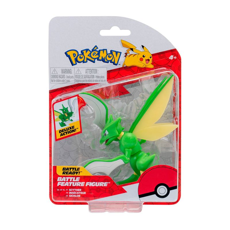 POKEMON - Figura de Juguete Pokemon Scyther, A Partir de los 4 años