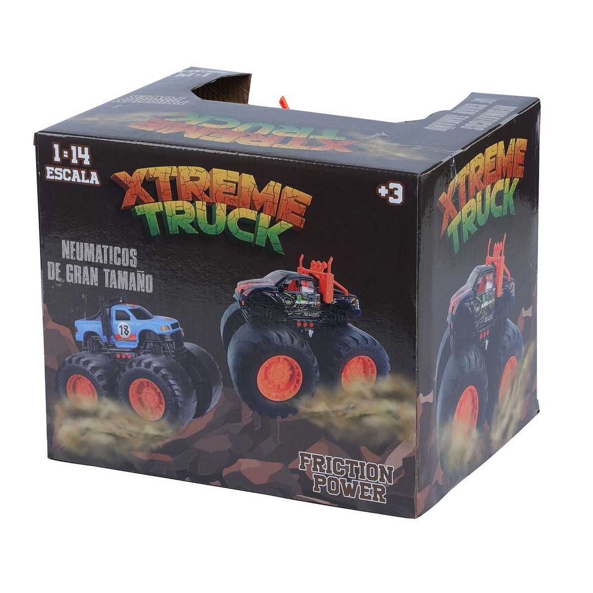 KIDS N PLAY - Camión Monstruo de Impulso Xtreme Truck, apartir de los 3 años - KIDS N PLAY