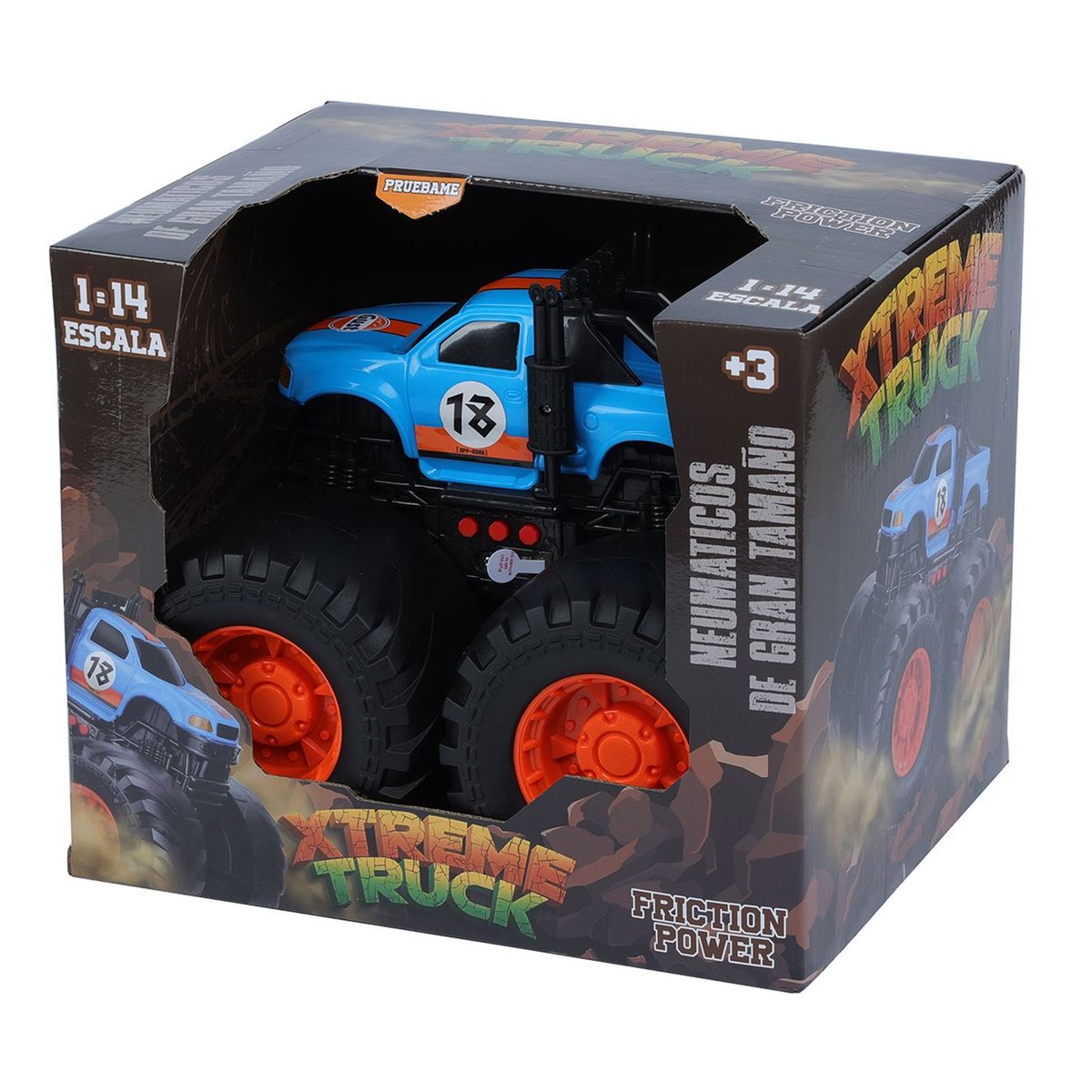KIDS N PLAY - Camión Monstruo de Impulso Xtreme Truck, apartir de los 3 años - KIDS N PLAY