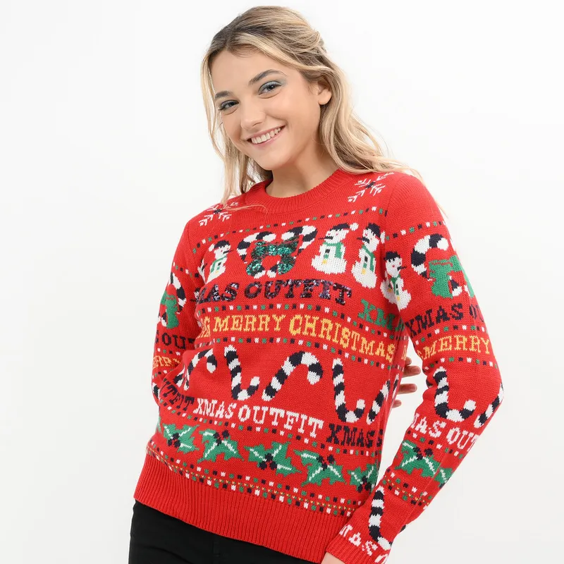SYBILLA - Saco navideño para Mujer Sybilla