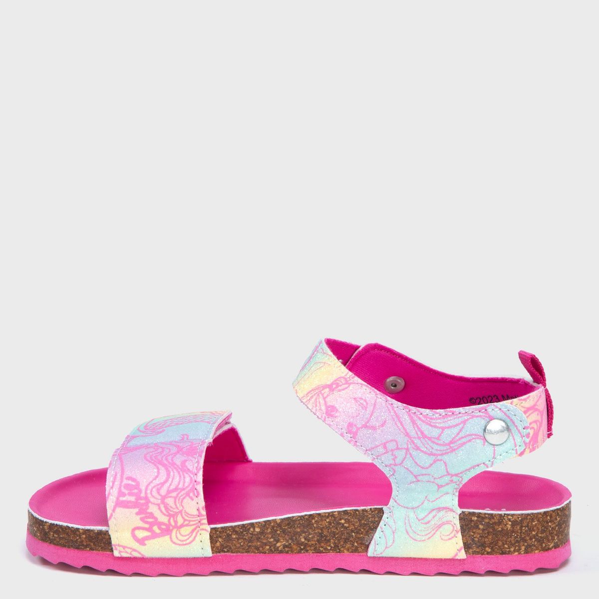 BARBIE - Sandalias  Barbie para Niña con Velcro