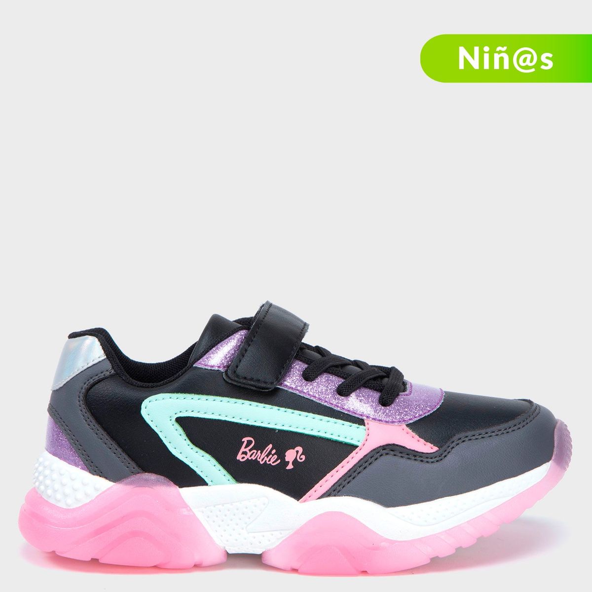 BARBIE - Tenis Barbie Chunkba para Niña  