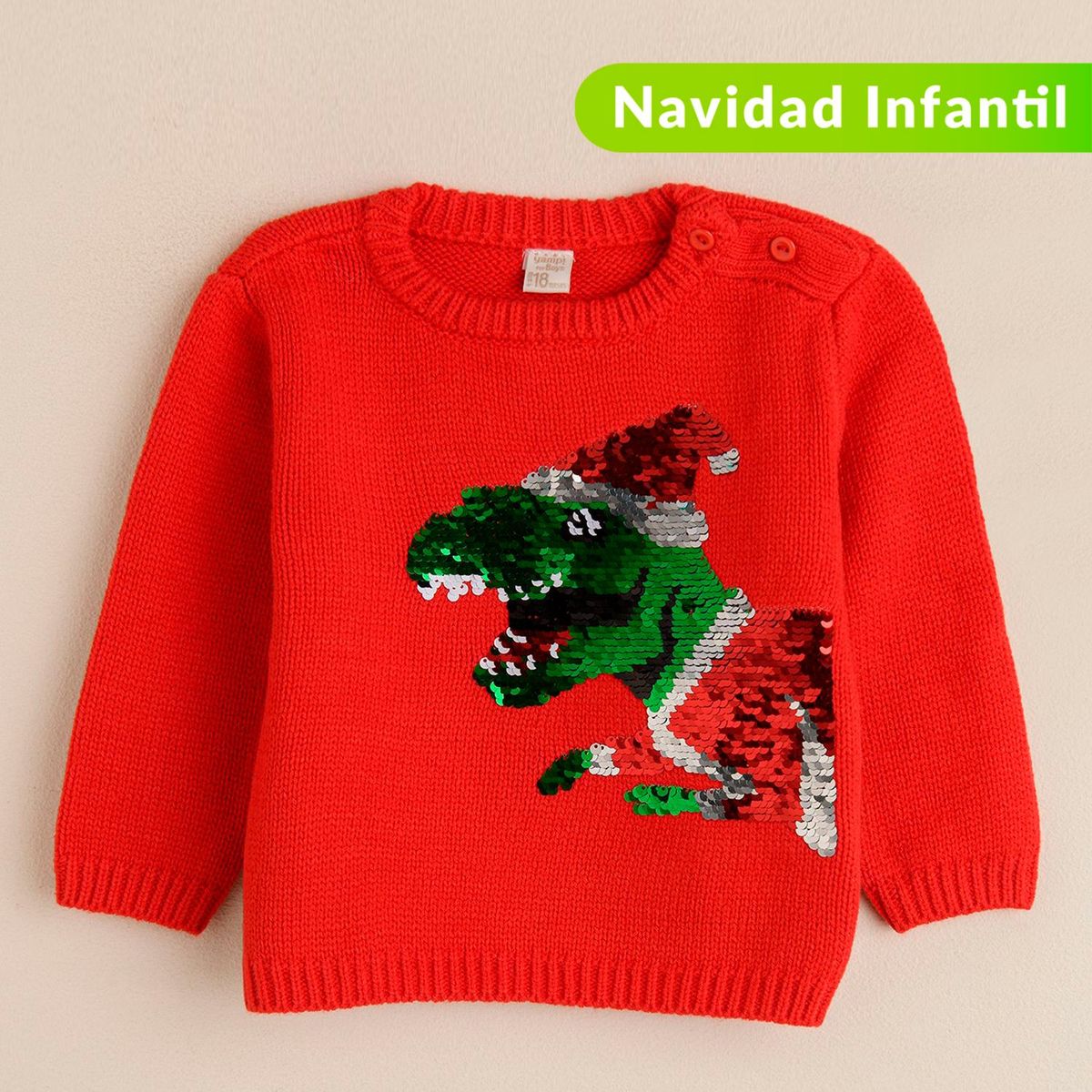 YAMP - Saco Navideño manga larga para bebé niño YAMP