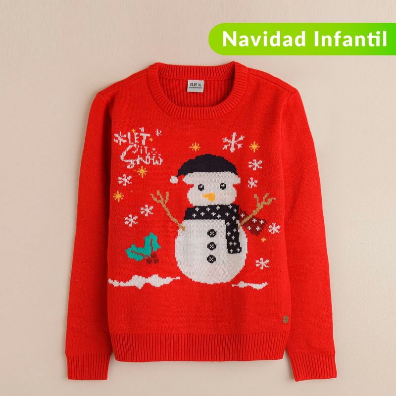 ELV - Saco Navideño manga larga para niña ELV
