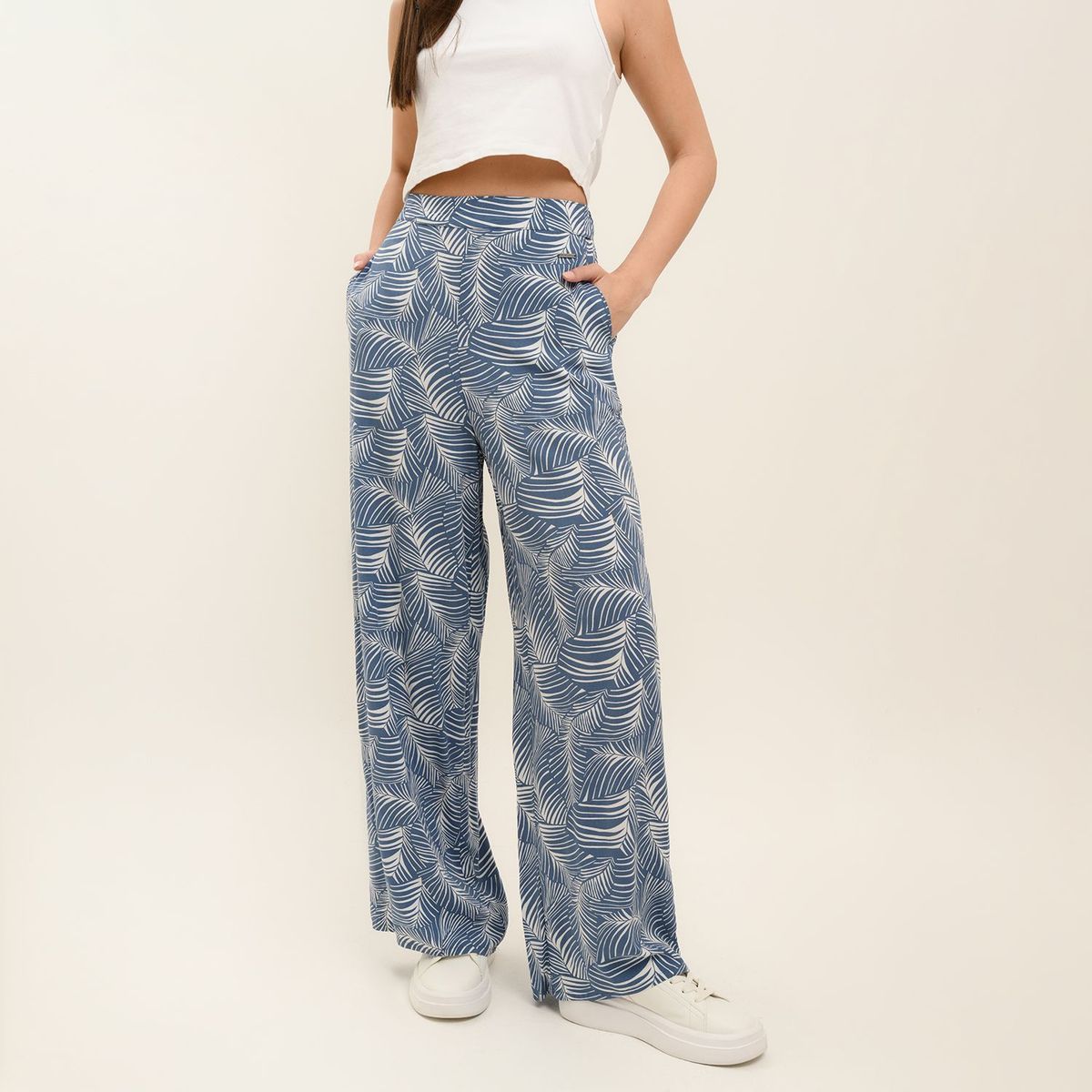 DOO AUSTRALIA - Pantalón Palazzo para Mujer Tiro medio Doo Australia