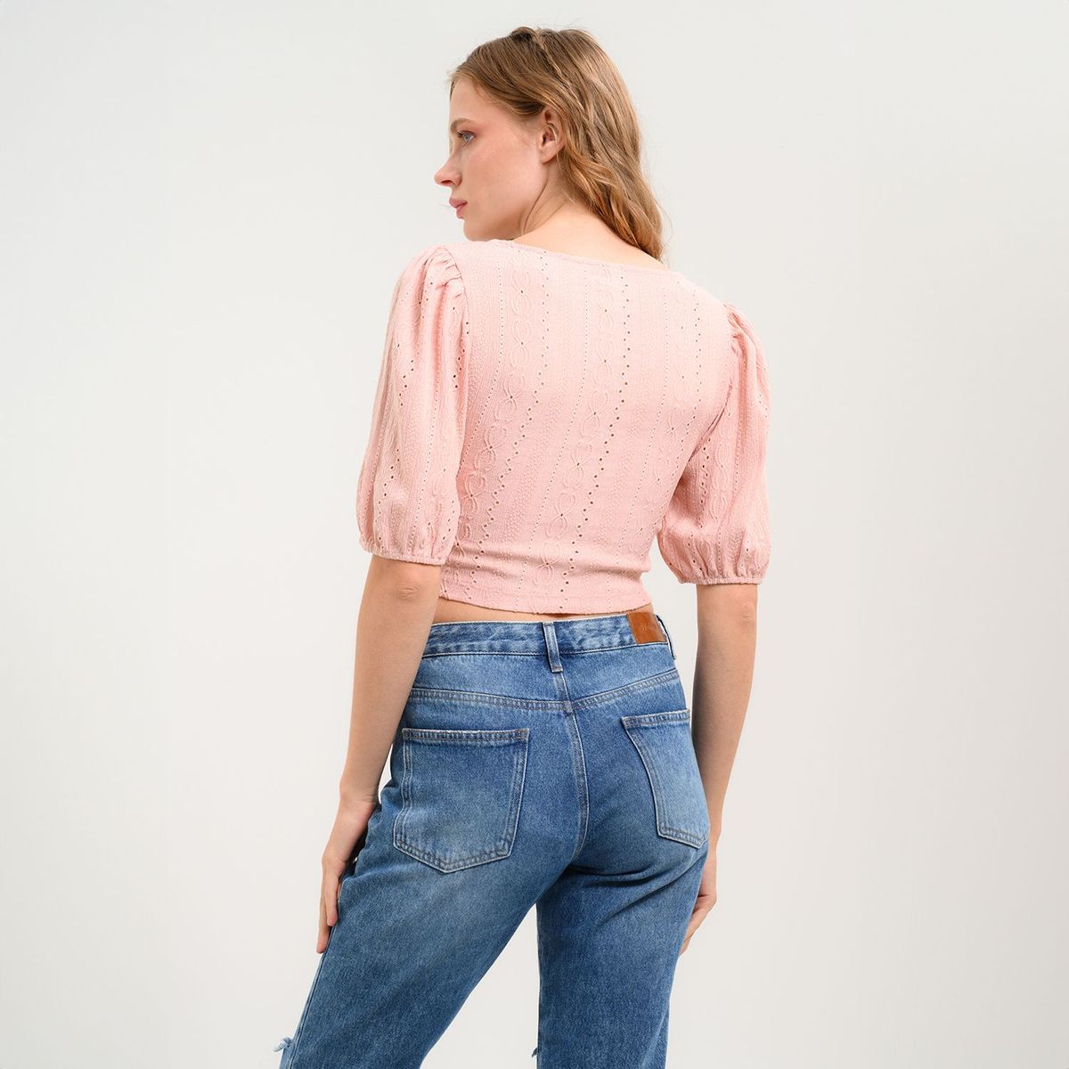 SYBILLA - Crop Top para Mujer Manga corta Sybilla