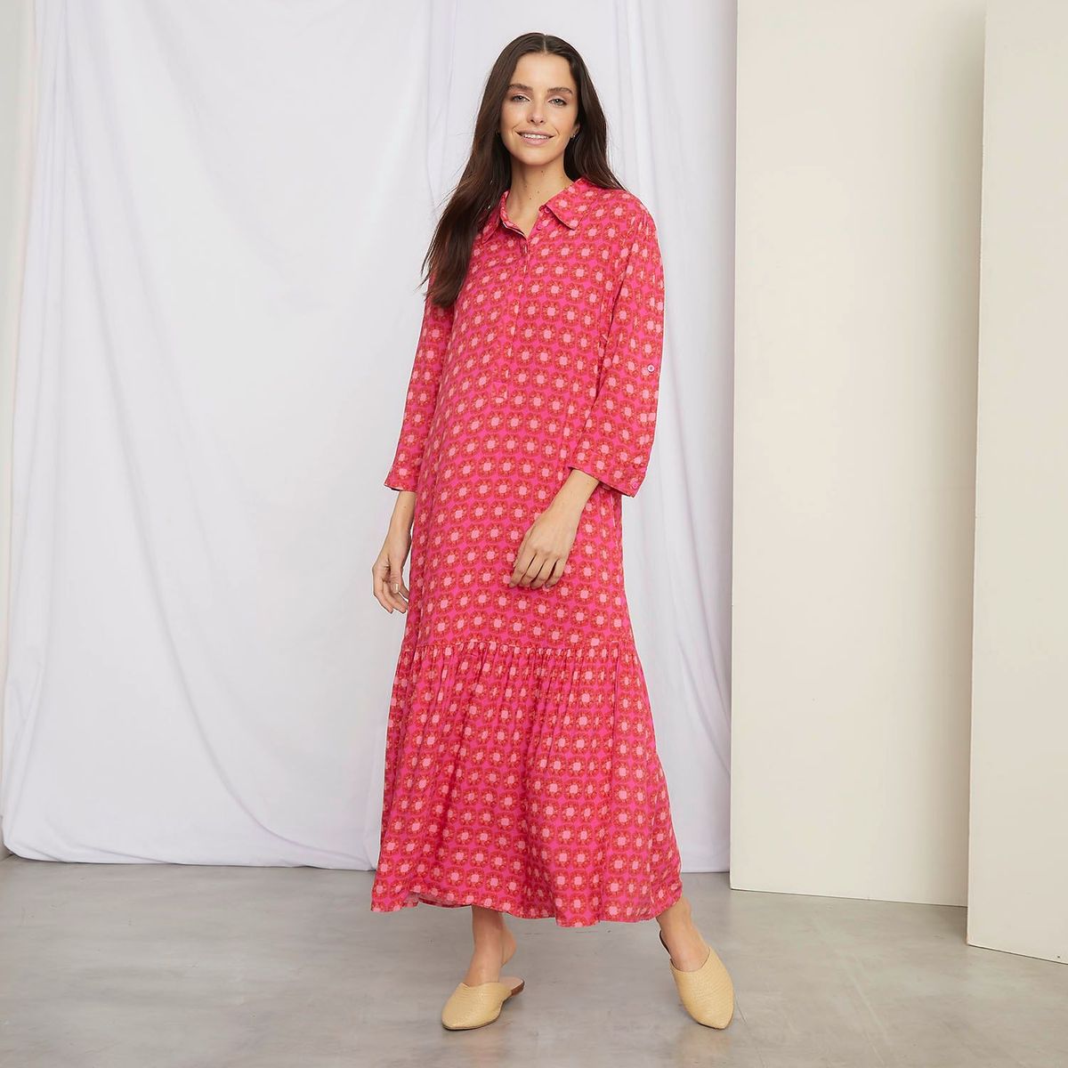 UNIVERSITY CLUB - Vestido Medio con Estampado para Mujer University Club