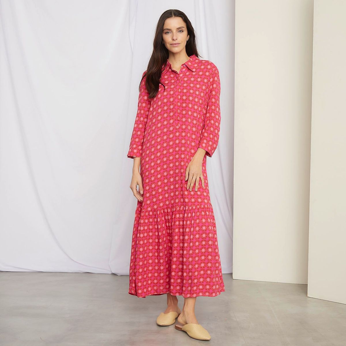 UNIVERSITY CLUB - Vestido Medio con Estampado para Mujer University Club