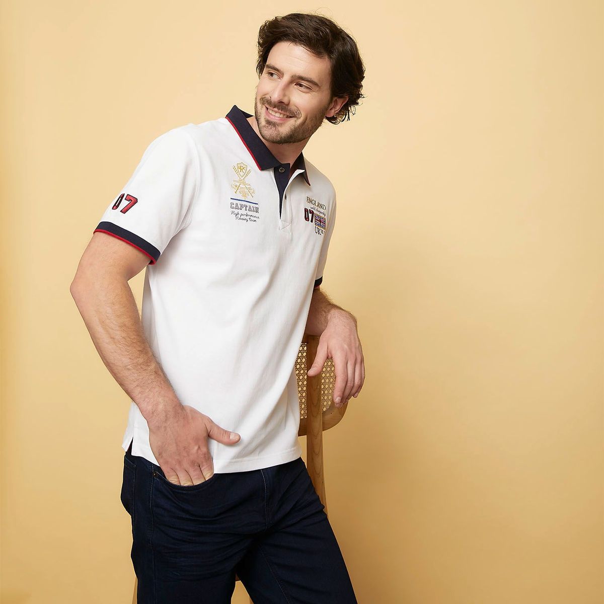 UNIVERSITY CLUB - Camiseta polo para Hombre Manga corta con Logo University Club