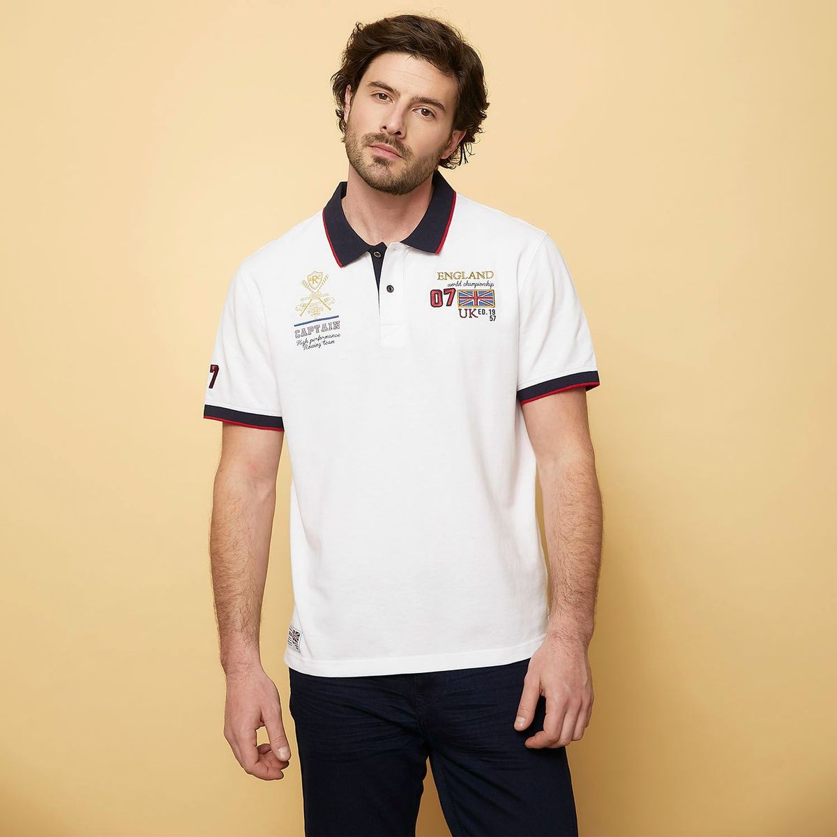 UNIVERSITY CLUB - Camiseta polo para Hombre Manga corta con Logo University Club