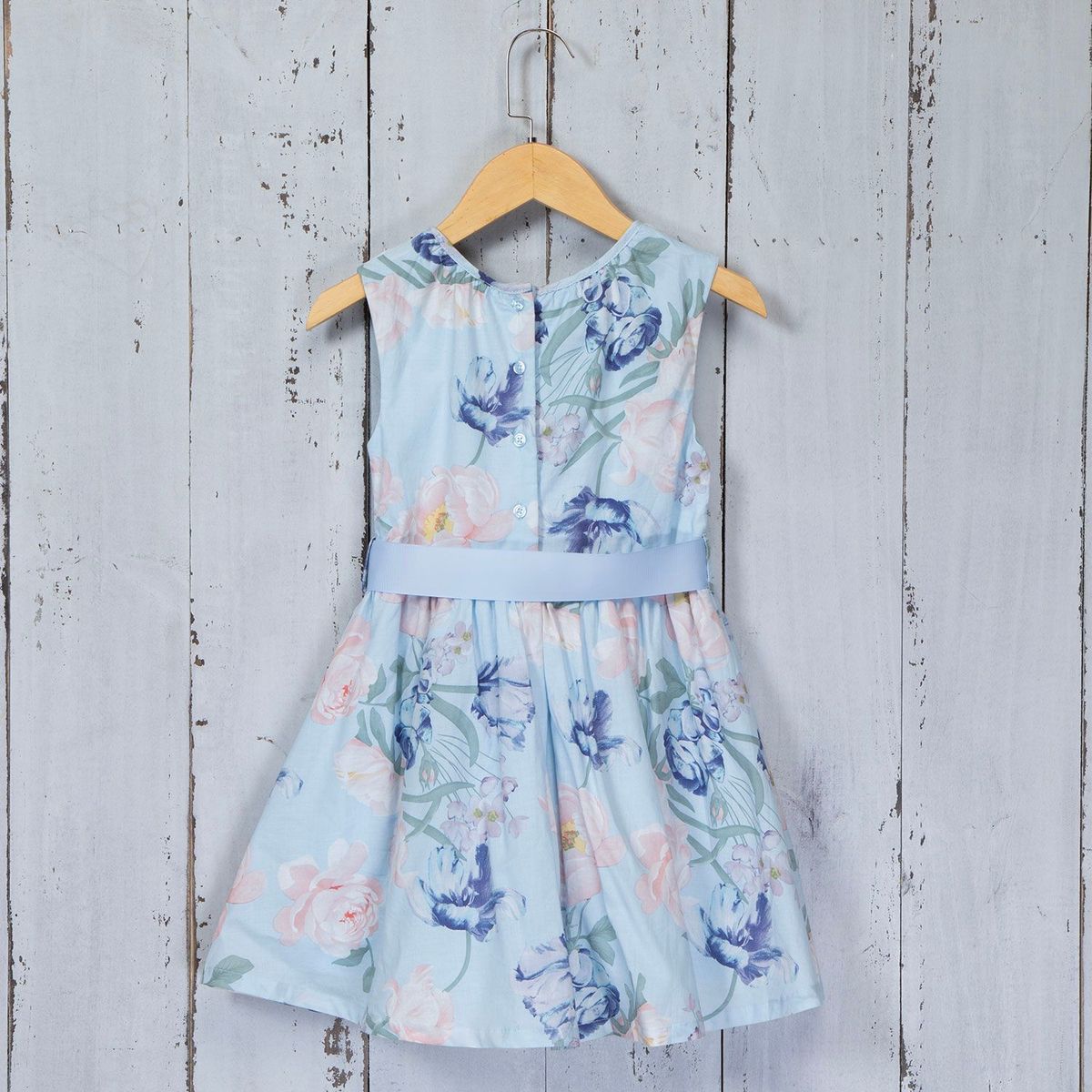 YAMP - Vestido de fiesta para Niña de flores en Algodón Yamp