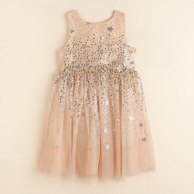 YAMP - Vestido de Fiesta con Lentejuelas para Niña Yamp