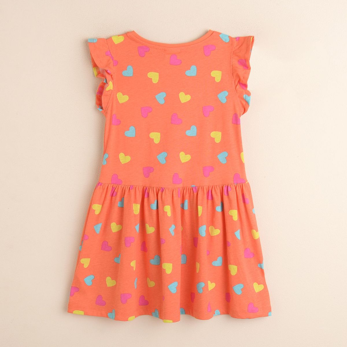 YAMP - Vestido de vuelos manga corta para niña Yamp