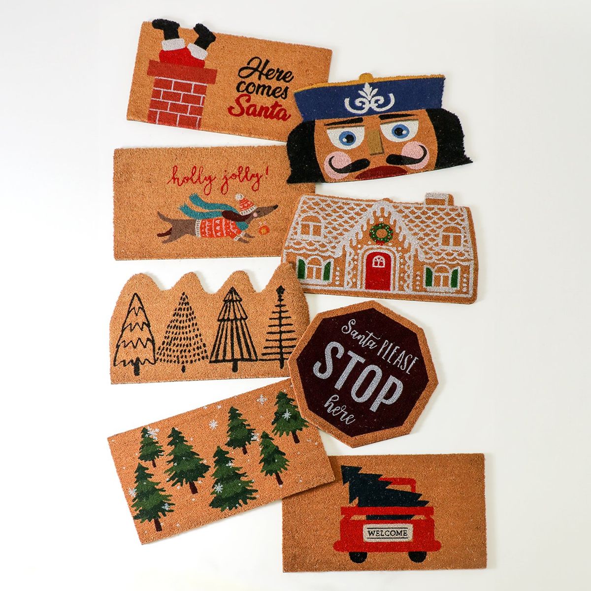 MICA - Tapete Decorativo para Entrada de Árboles Navidad Mica