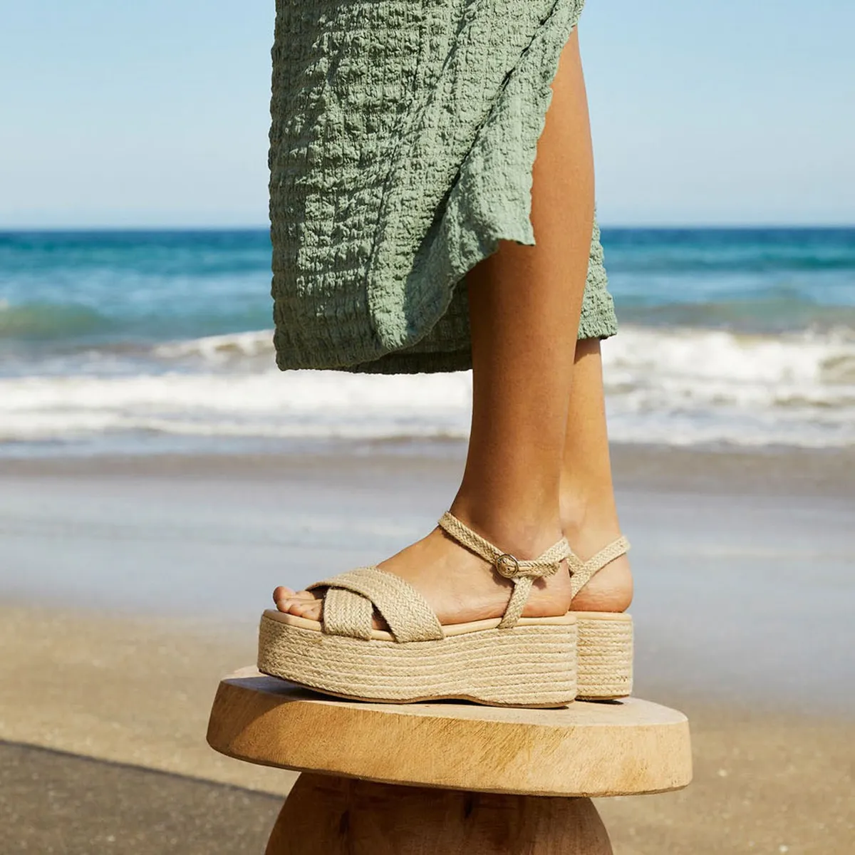 SYBILLA - Sandalias para Mujer con Plataforma Media Bayu Sybilla