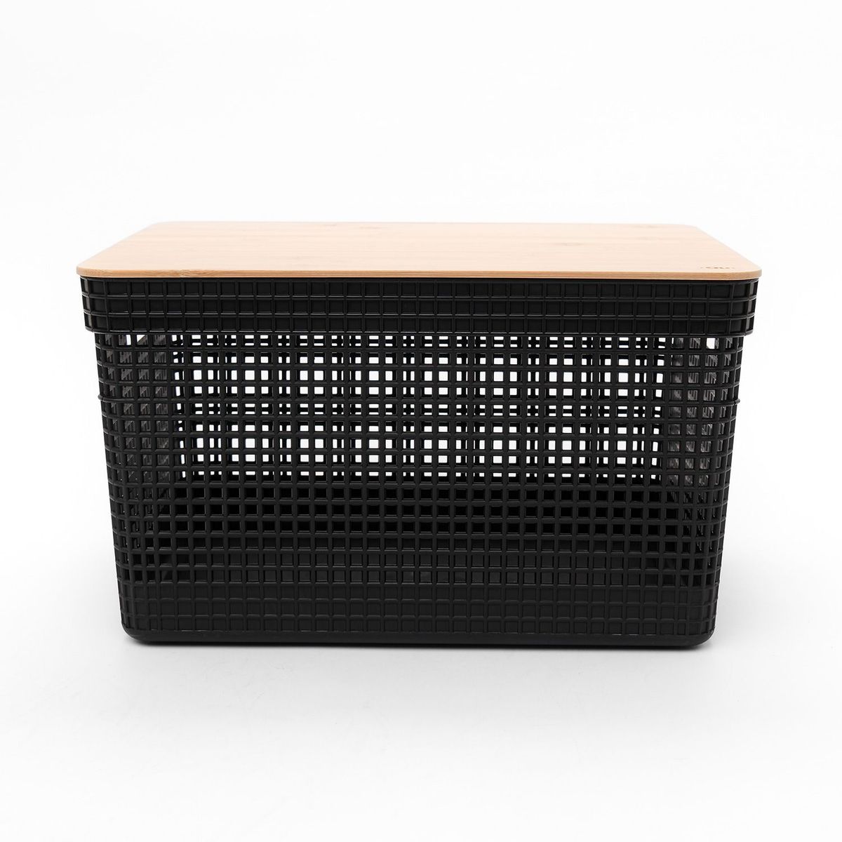 OU - Cesta Organizadora con Tapa Multiusos Polipropileno 39 x 29 cm. Cesta de Ropa. Cesta Organizadora de baño Mica