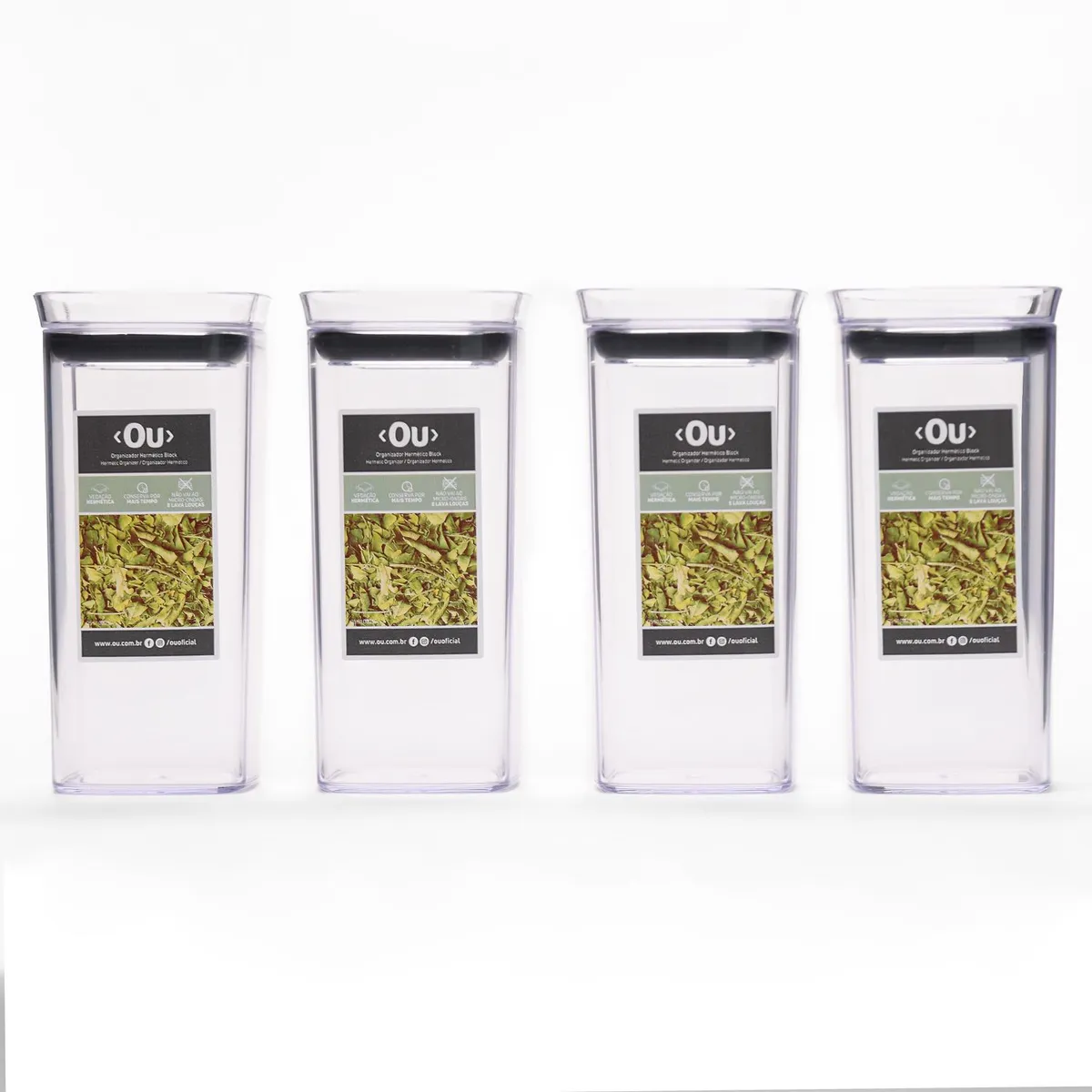 OU - Set Contenedor Block 4Pzs 340Ml