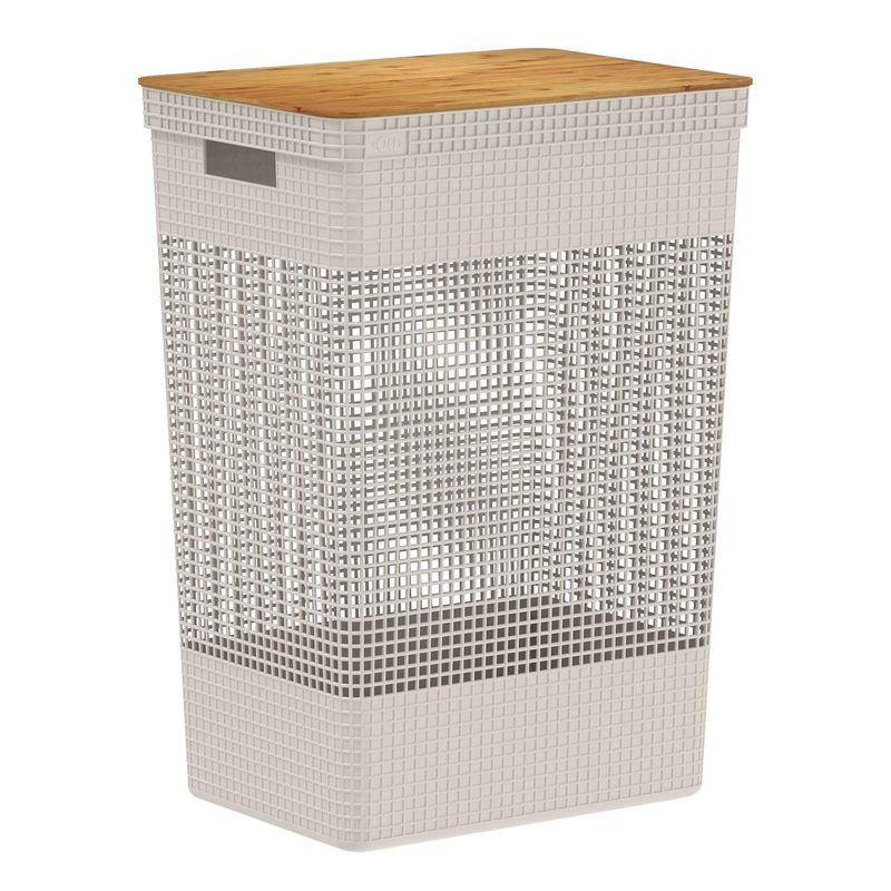 OU - Cesta de Ropa con Tapa de Polipropileno 59.2 x 39 cm Mica