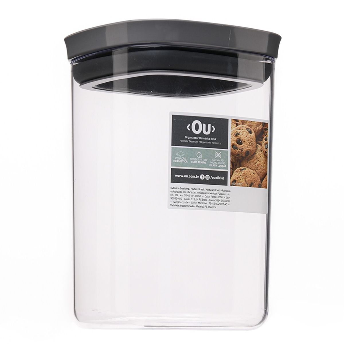 OU - Contenedor Hermetico Block 1L Gris