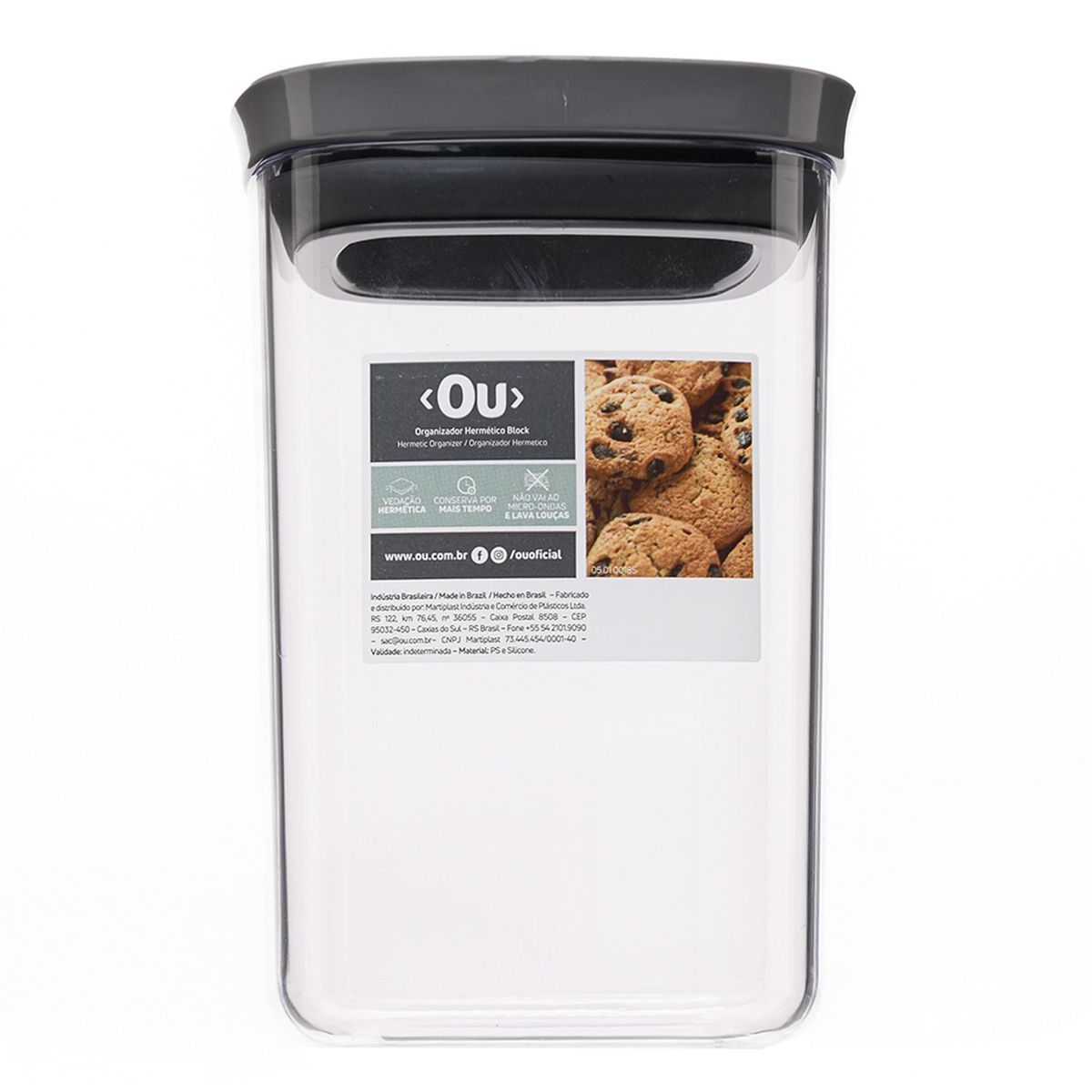 OU - Contenedor Hermetico Block 1L Gris