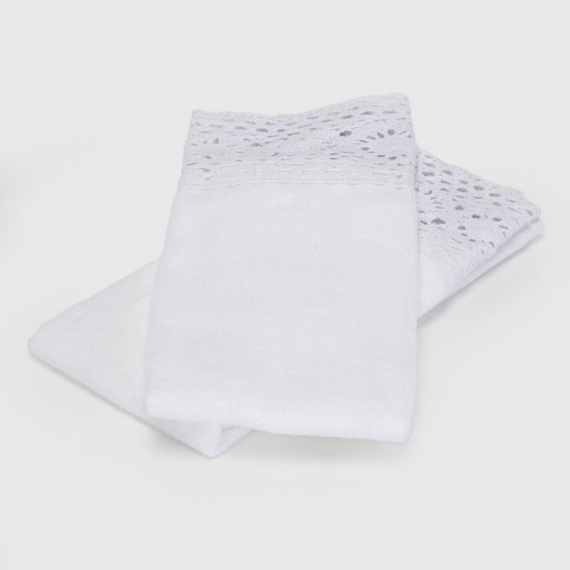 ROBERTA ALLEN - Toallas de mano set x2 30 x 45 cm S2 BOLILLO BL