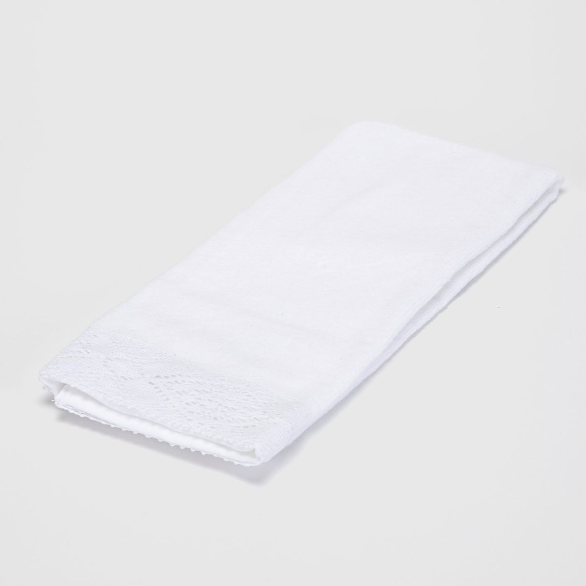 ROBERTA ALLEN - Toallas de mano set x2 30 x 45 cm + 40 x 70 cm S2 ENCAJE BL