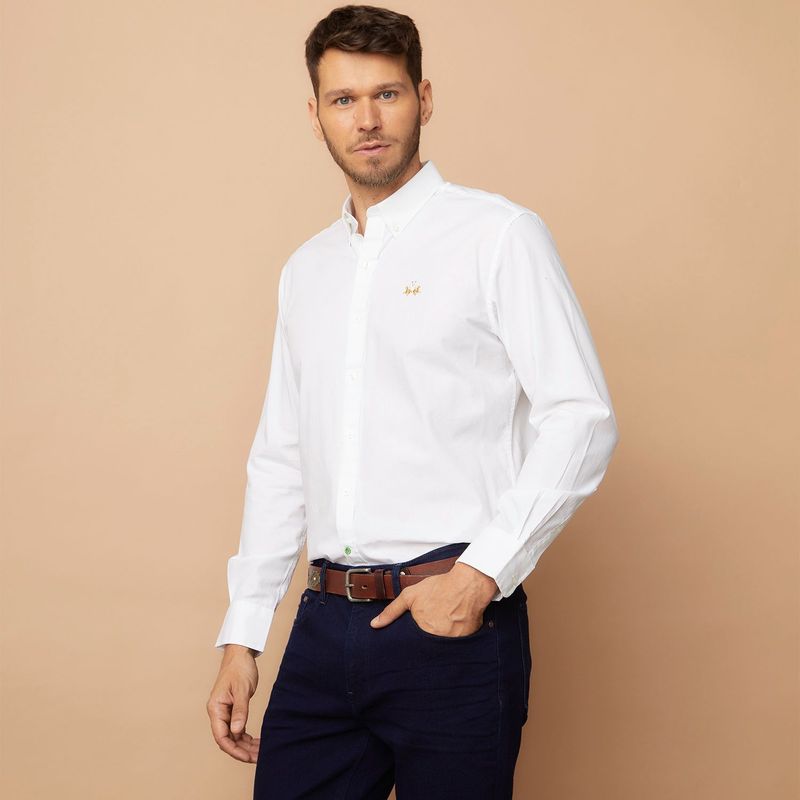 LA MARTINA - Camisa para Hombre Manga larga La Martina