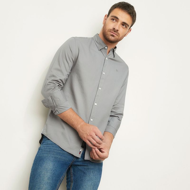 UNIVERSITY CLUB - Camisa Hombre Liso Manga larga Slim University Club