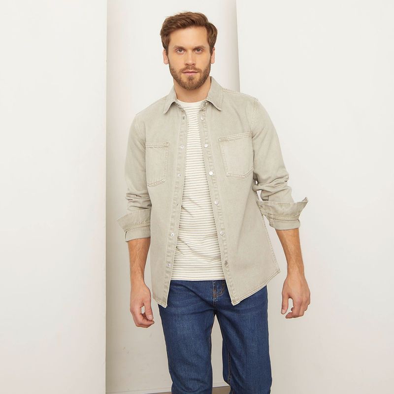 BASEMENT - Chaqueta Hombre de Algodón Basement