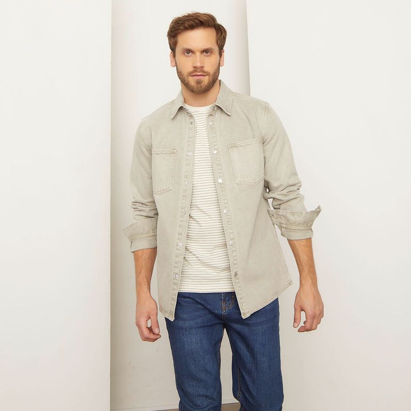 BASEMENT - Chaqueta Hombre de Algodón Basement