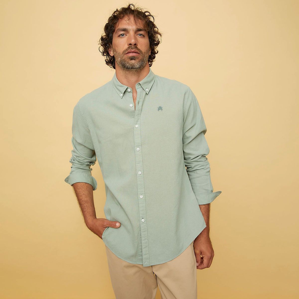 CASCAIS - Camisa para Hombre Manga larga Slim Cascais