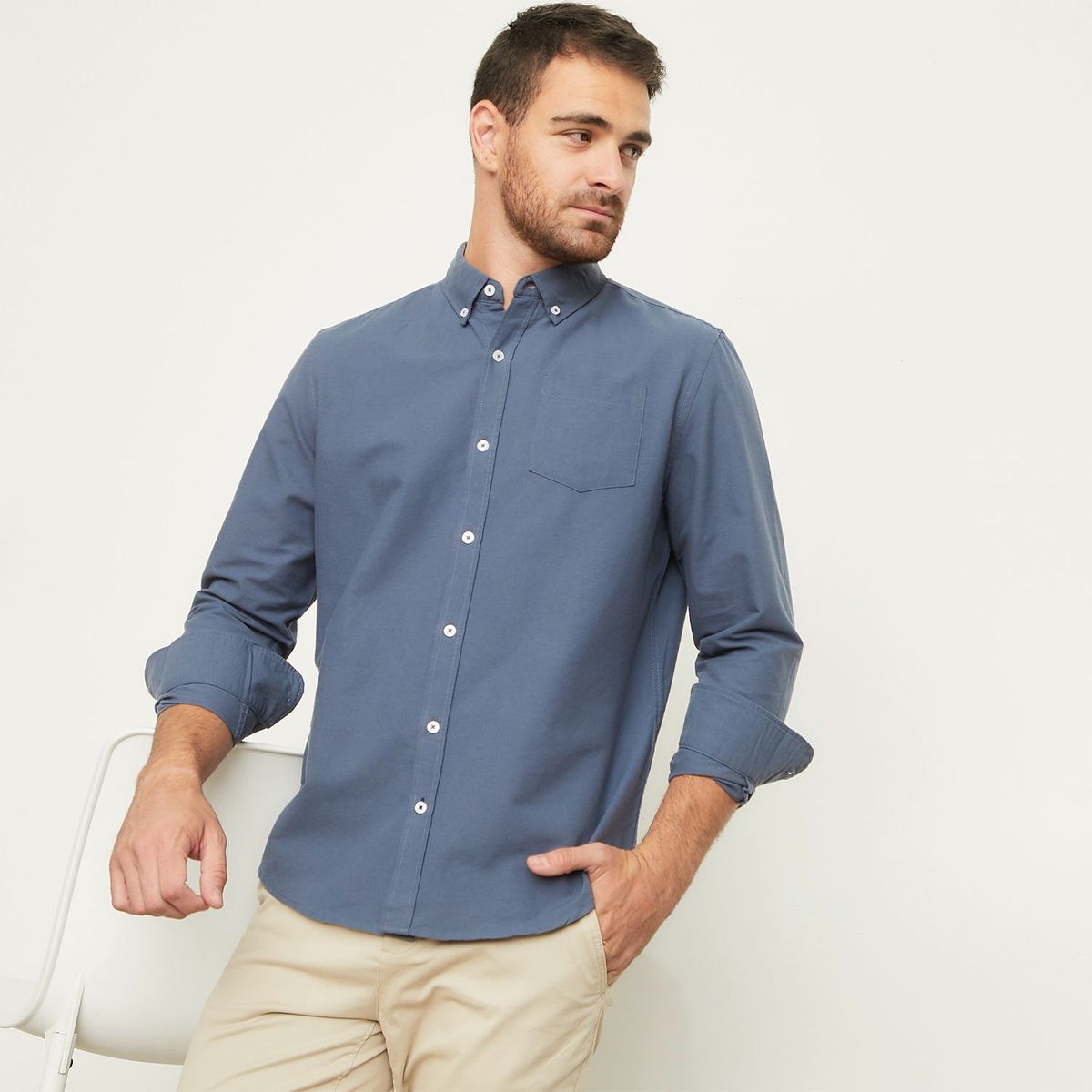NEWBOAT - Camisa para Hombre Manga larga Newboat
