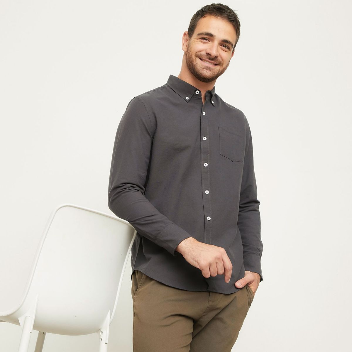 NEWBOAT - Camisa para Hombre Manga larga Newboat