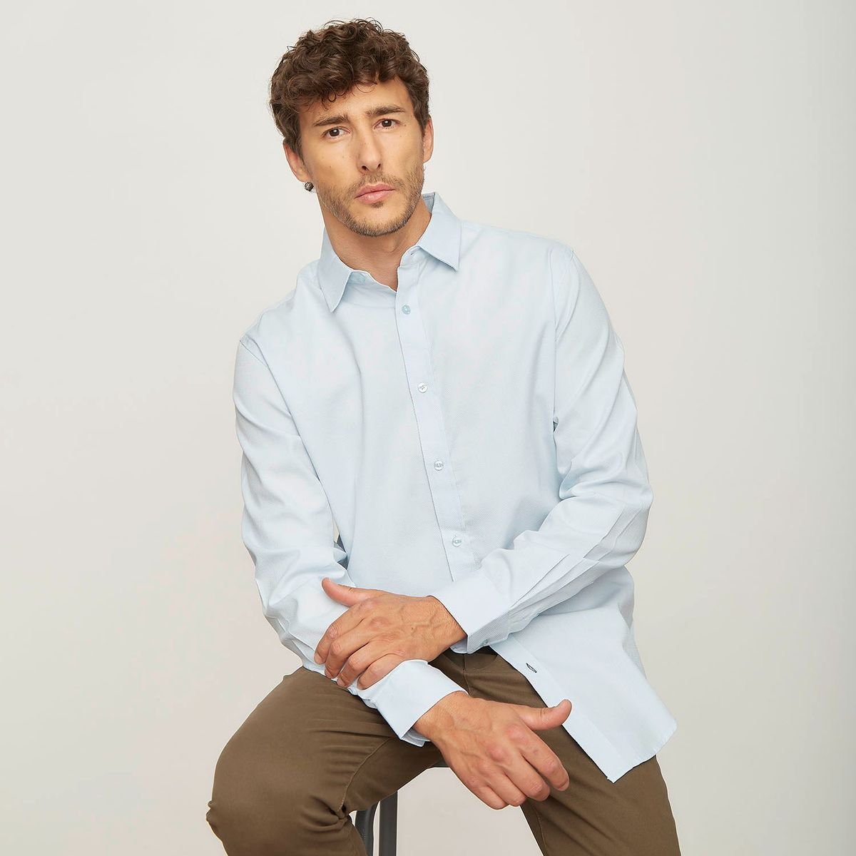 NEWBOAT - Camisa para Hombre Manga larga Newboat