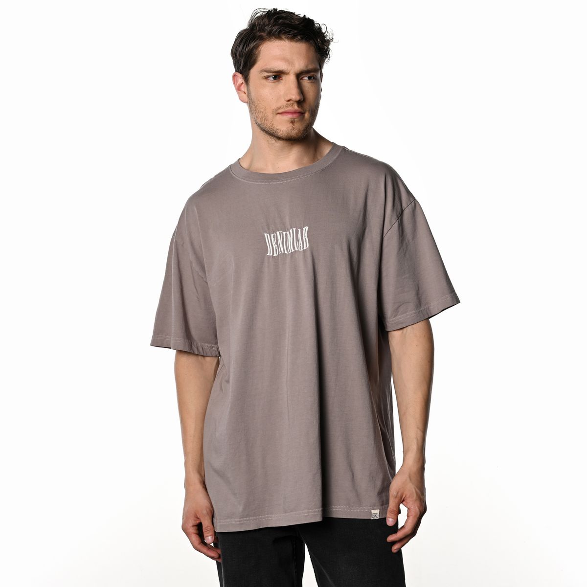 DENIMLAB - Camiseta Hombre Manga corta con Estampado de Algodón Denimlab