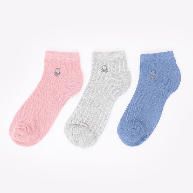 BENETTON - Medias Mujer Corto Pack de 3 Benetton