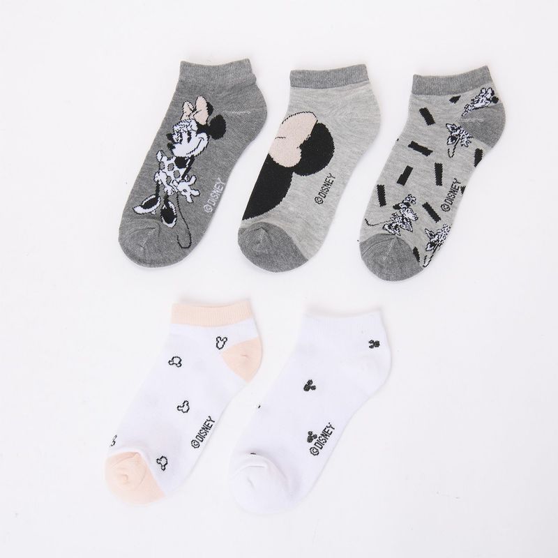 DISNEY - Medias Mujer Invisible Pack de 5 Disney