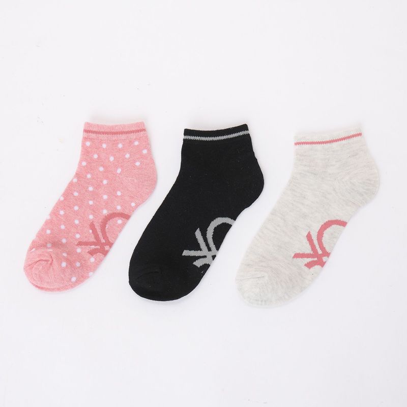 BENETTON - Medias Mujer Corto Pack de 3 Benetton