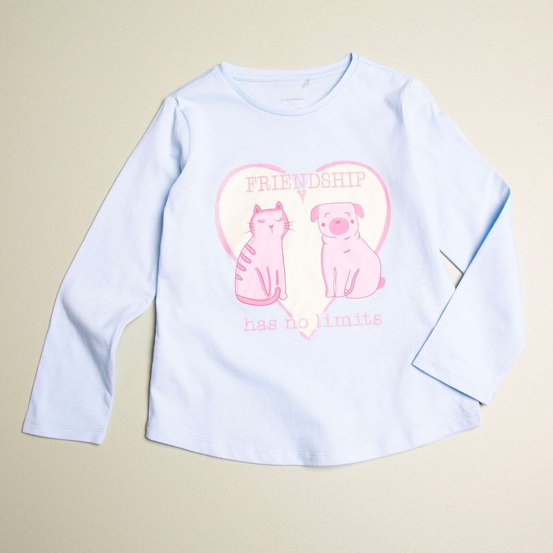 YAMP - Camiseta para Niña en Algodón Yamp