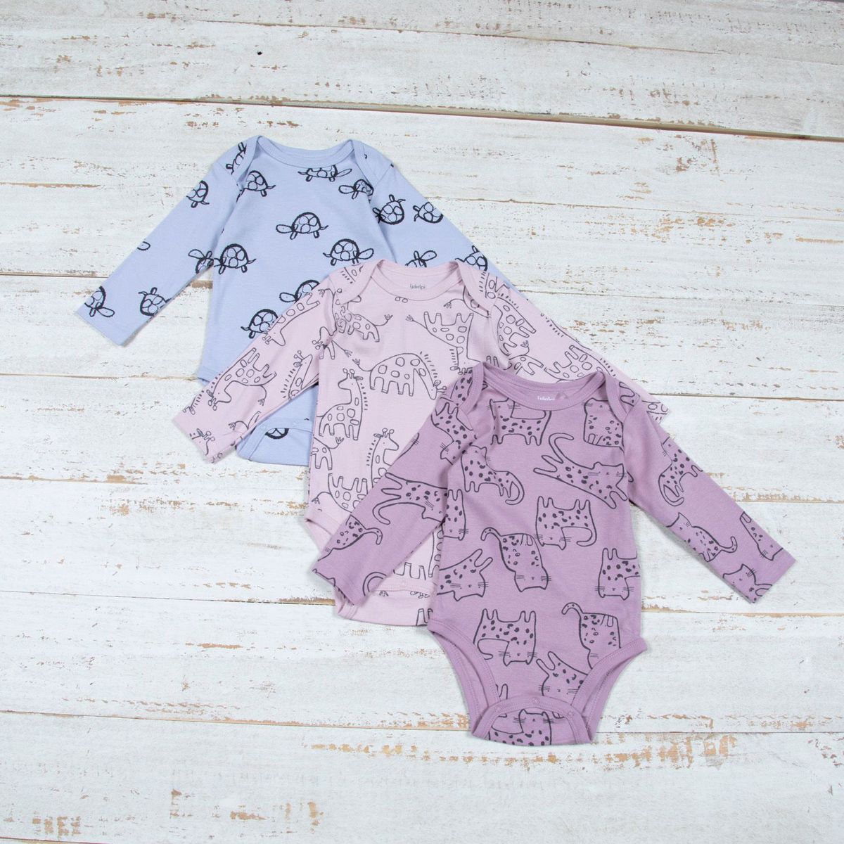 YAMP - Pack de 3 Bodies para Bebé Niña en Algodón YAMP