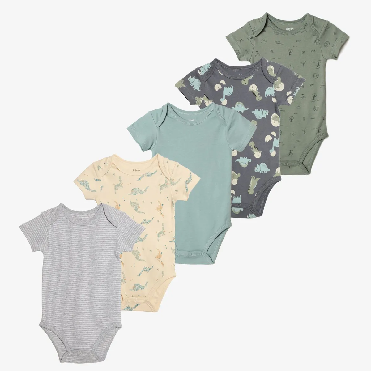 YAMP - Pack de 5 Bodies para Bebé niño en Algodón Yamp