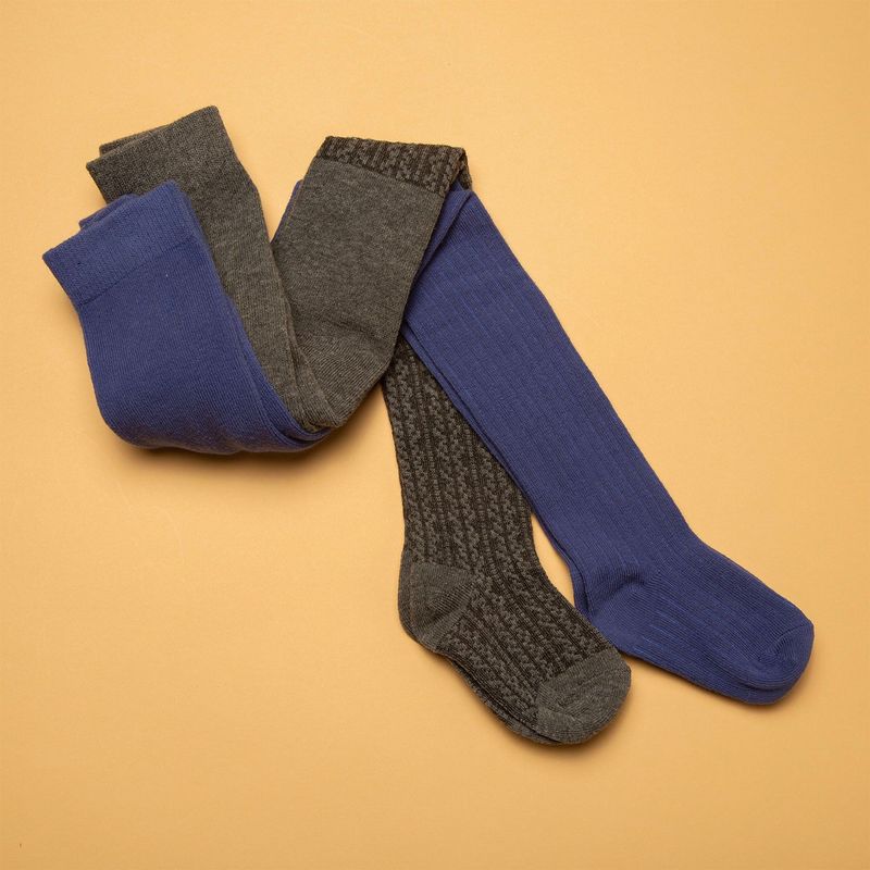 YAMP - Pack de 2 pares de Medias para Bebé niña en Algodón Yamp