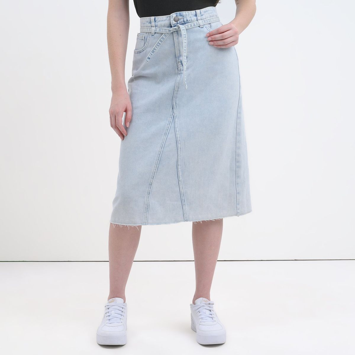 ELV - Falda Larga de Jean para Niña en Algodón ELV