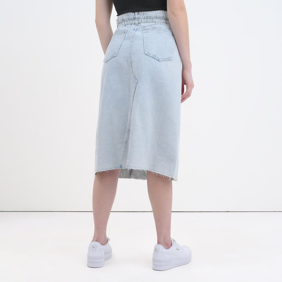 ELV - Falda Larga de Jean para Niña en Algodón ELV