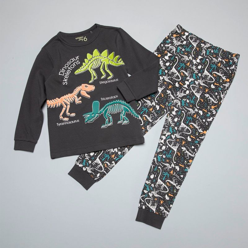 YAMP - Pijama para Niño con Estampado con Cintura elásticada Manga larga en Algodón Yamp