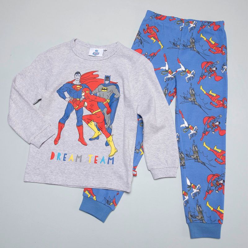  - Pijama para Niño Manga larga en Algodón Super Herores