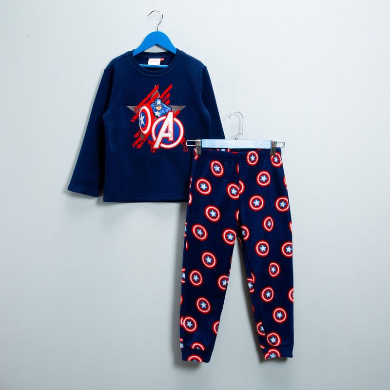 MARVEL - Pijama para Niño 2 piezas con Estampado Cintura elásticada Manga larga Marvel