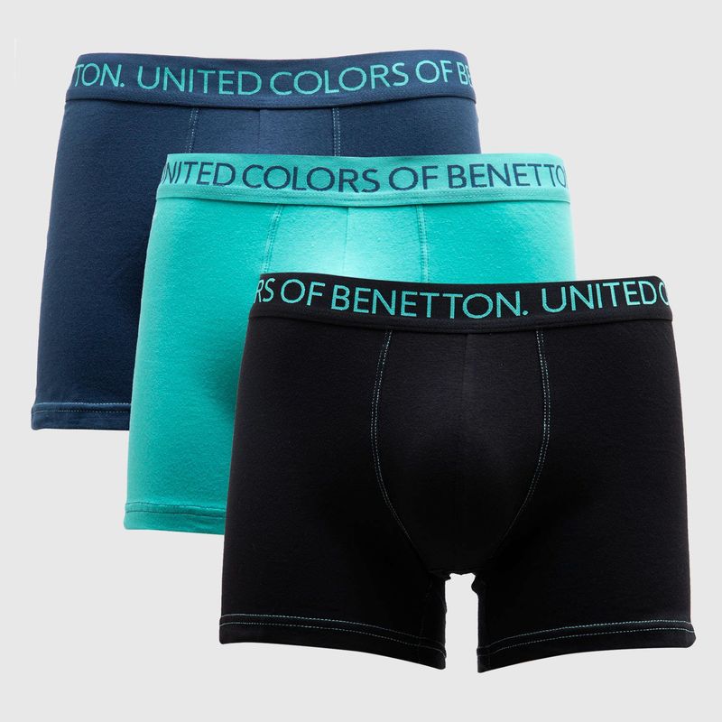 BENETTON - Boxers Hombre Pack de 3 Benetton