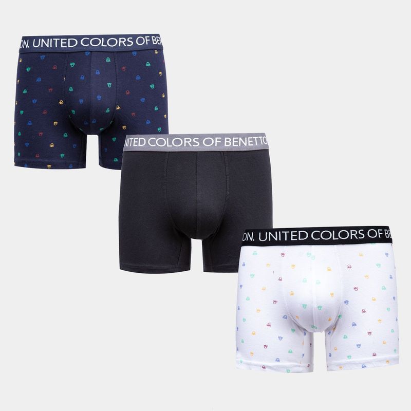 BENETTON - Boxers para Hombre Pack de 3 Benetton